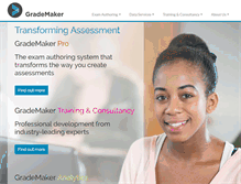 Tablet Screenshot of grademaker.com